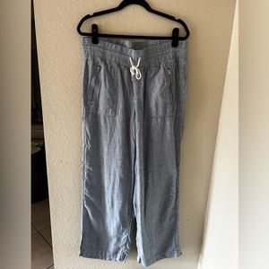 Athleta Cabo Linen Wide Leg Pant